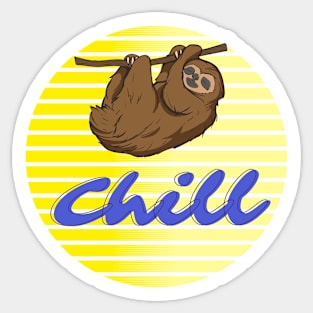 Chill sloth Sticker